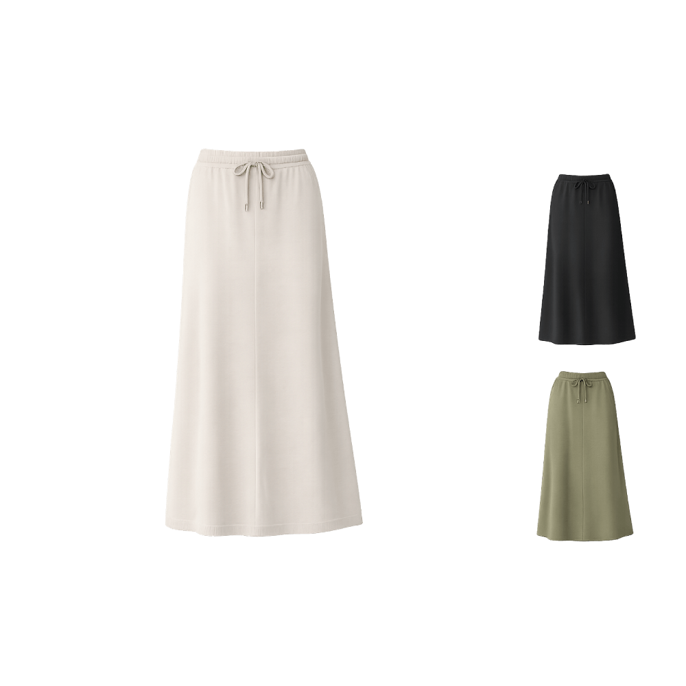 Mavelle Casual Midi Skirt
